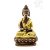 Amitabha Buddha réz szobor, arany-bronz - 8 cm