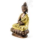 Amitabha Buddha réz szobor, arany-bronz - 8 cm