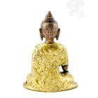 Shakyamuni Buddha réz szobor, arany-bronz - 14cm