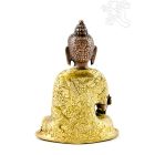 Gyógyító Buddha réz szobor, arany-bronz - 14cm