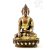 Shakyamuni Buddha réz szobor, arany-bronz - 21cm