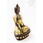 Gyógyító Buddha réz szobor, arany-bronz- 20 cm