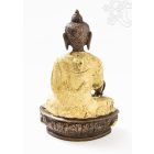 Gyógyító Buddha réz szobor, arany-bronz- 20 cm