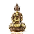 Amitabha Buddha réz szobor, arany-bronz - 21cm