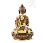 Áldó Buddha réz szobor, arany-bronz - 21cm