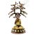 Áldó Buddha bódhi fa alatt réz szobor, arany-bronz - 18 cm