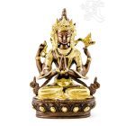 Csenrézi réz szobor, arany-bronz- 21 cm