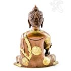 Gyógyító Buddha réz szobor, alj nélkül, arany-bronz - 20 cm