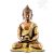 Amitabha Buddha réz szobor, alj nélkül, arany-bronz - 20 cm