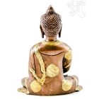 Amitabha Buddha réz szobor, alj nélkül, arany-bronz - 20 cm