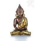 Amitabha Buddha réz szobor, alj nélkül, arany-bronz- 8 cm