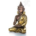 Amitabha Buddha réz szobor, alj nélkül, arany-bronz- 8 cm