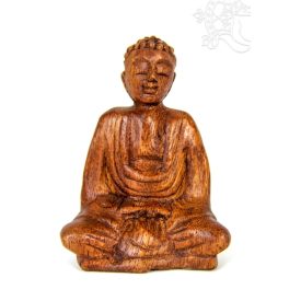 Amitabha Buddha fa faragott szobor - 10-11 cm