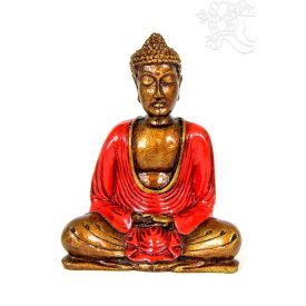 Amitabha Buddha színes rezin szobor - 16 cm
