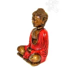 Amitabha Buddha színes rezin szobor - 16 cm