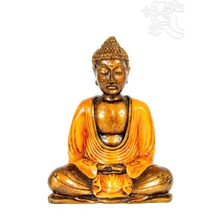 Amitabha Buddha színes rezin szobor - 16 cm