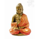 Áldó Buddha színes rezin szobor - 11 cm