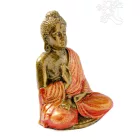 Áldó Buddha színes rezin szobor - 11 cm