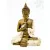 Imádkozó Buddha színes rezin szobor - 20 cm