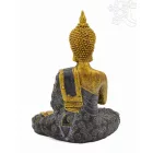 Imádkozó Buddha színes rezin szobor - 20 cm
