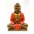 Amitabha Buddha színes rezin szobor - 21 cm