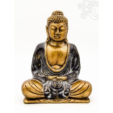 Amitabha Buddha színes rezin szobor - 21 cm