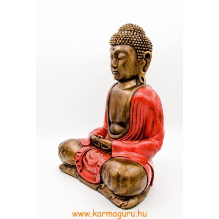 Amitabha Buddha színes rezin szobor - 31 cm