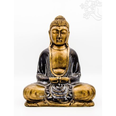 Amitabha Buddha színes rezin szobor - 31 cm