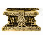 Gyógyító Buddha különleges réz szobor, matt sárga