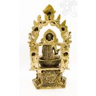 Gyógyító Buddha különleges réz szobor, matt sárga