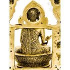 Gyógyító Buddha különleges réz szobor, matt sárga