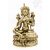Zöld Tara réz szobor, matt sárga - 31 cm