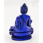 Gyógyító Buddha szobor rezin kék színű - 11 cm