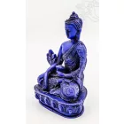 Gyógyító Buddha szobor rezin kék színű - 13,5 cm