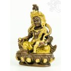 Zambala réz szobor, arany-bronz - 10,5 cm