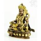 Zambala réz szobor, arany-bronz - 14cm