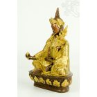 Guru Rinpoche réz szobor, arany-bronz - 22 cm