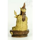 Guru Rinpoche réz szobor, arany-bronz - 22 cm