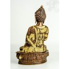 Shakyamuni Buddha réz szobor, arany-bronz - 30cm