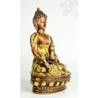 Gyógyító Buddha réz szobor, arany-bronz - 30cm