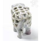 Elefánt márvány szobor - 6 cm