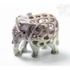 Elefánt márvány szobor - 7 cm