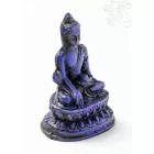 Gyógyító Buddha szobor rezin kék színű - 5,5 cm