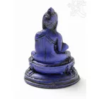 Gyógyító Buddha szobor rezin kék színű - 5,5 cm