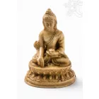 Gyógyító Buddha szobor rezin csont színű - 5,5 cm
