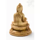 Gyógyító Buddha szobor rezin csont színű - 5,5 cm