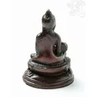 Gyógyító Buddha szobor rezin vörös színű - 5,5 cm
