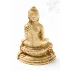 Buddha Shakyamuni csont színű rezin szobor - 5,5 cm