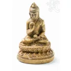 Áldó Buddha csont színű rezin szobor - 5,5 cm