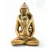 Buddha és Shakti (Samantabhadra) rezin szobor, csont színű - 8 cm